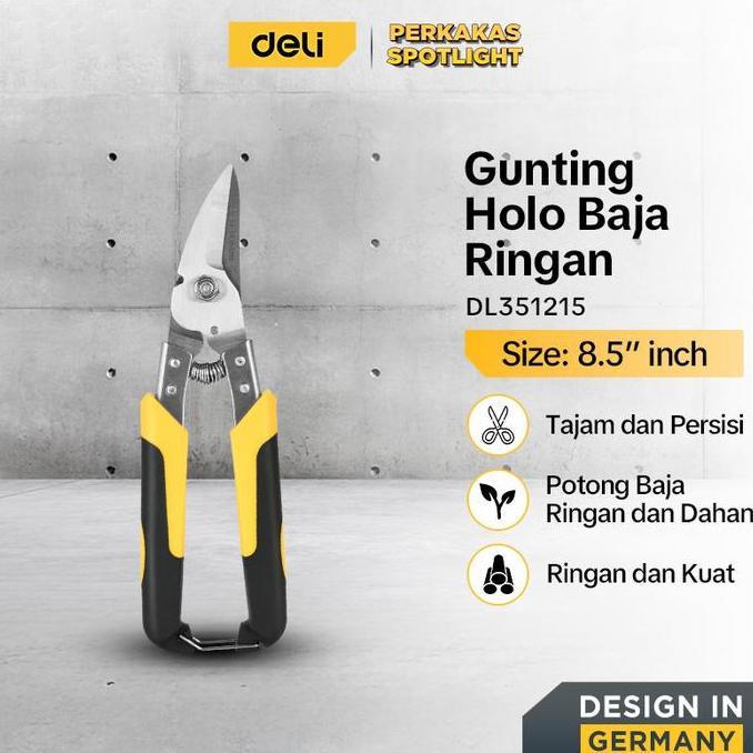 Deli Tools Gunting Holo Baja Ringan