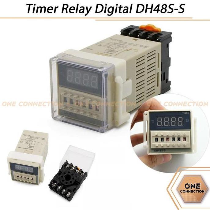 pt.berkah1 / Timer DH48S-S Relay Twin Counter Digital Precision Delay Time PD37 Diskon