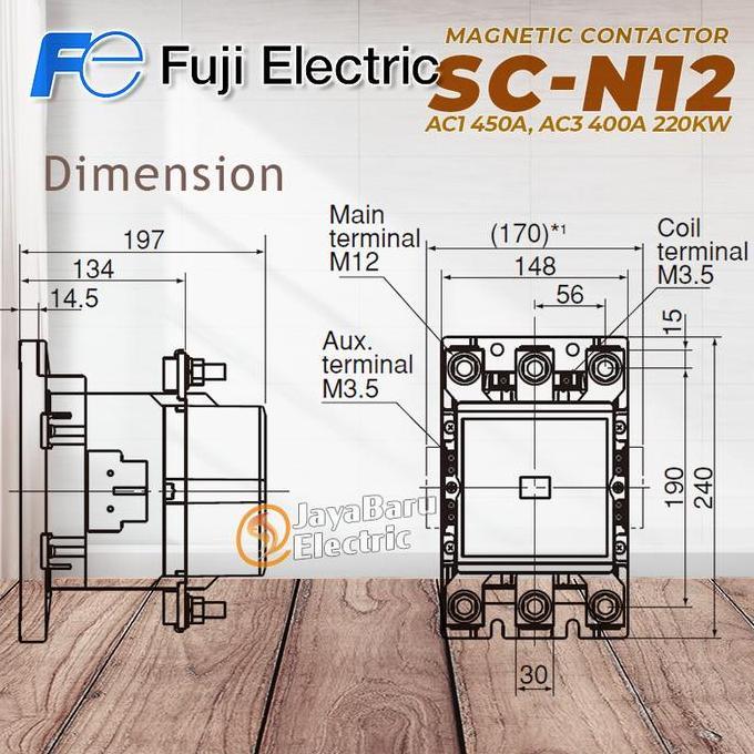 tidarsadewo / FUJI Kontaktor / Contactor SC-N12 SCN12 110V 220V 380V AC Coil Diskon