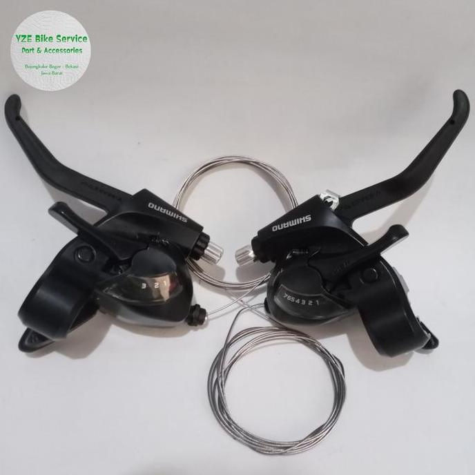 Shimano Shifter Handle Brake Rem Sepeda 3 x 7 Speed Operan Gigi sepeda mtb
