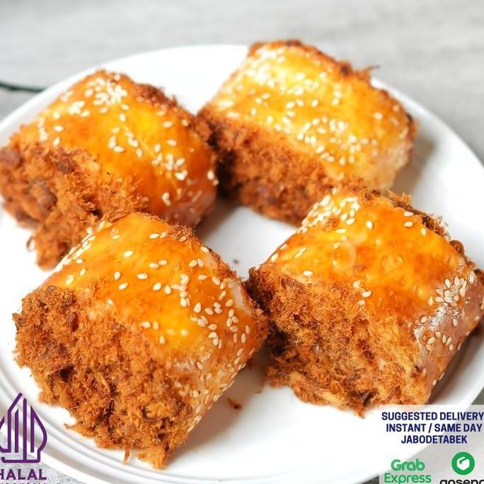 Younme- Colazione- Roti Abon Gulung Lla Bakery 8 Pcs Abon Sapi & Full Butter Wisjman Floss Roll - Ab