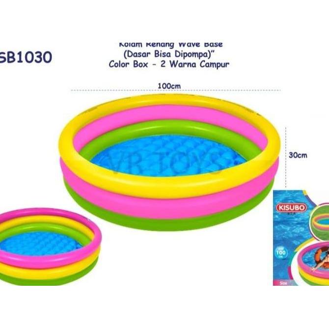 KOLAM RENANG ANAK PELANGI 3 RING KISUBO SWIMMING POOL 100 X 30 CM