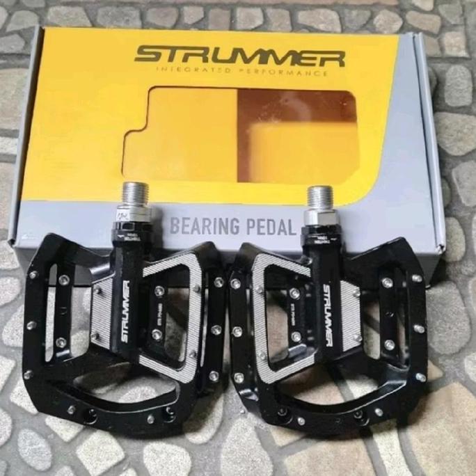 PEDAL SEPEDA MTB STRUMMER 80 HITAM ALLOY