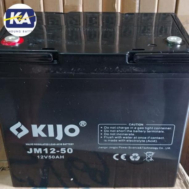 TERMURAH - Aki kering battery baterai vrla MF kijo 12v 12 v 50ah 50 ah