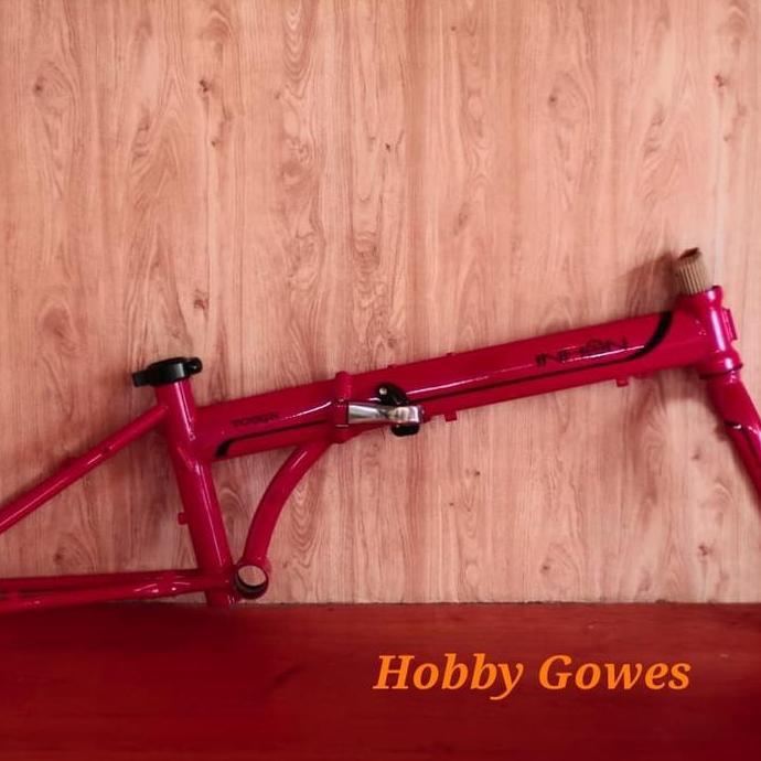 Frame folding bike INHON Tough Chromoly Merah 20" - 22" not Fnhon