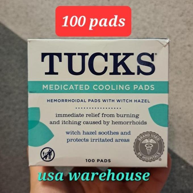 (PROMO) TUCKS MEDICATED COOLING HEMORRHOID PAD WITCH HAZEL AMBEIEN WASIR - 100