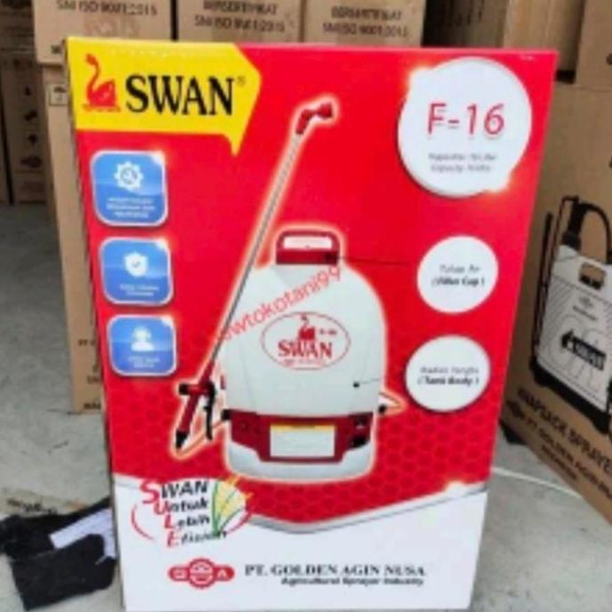 HARGA DISC - Sprayer elektrik SWAN F16 alat semprot SWAN 16 liter kep elektrik aki