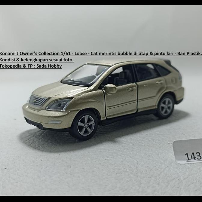 DIECAST KONAMI J OWNER'S COLLECTION TOYOTA HARRIER UNIT ONLY CADATOYS