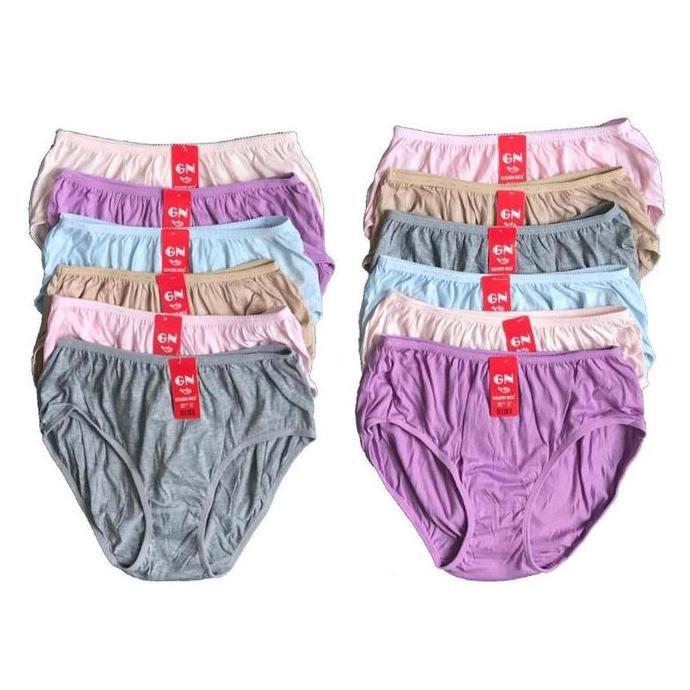 Miez- 6 Pcs Cd Golden Nick Nita Jumbo Nyaman Dipakai Lembut | Cd Nita Gn 937&939 Bahan Katun Polos S