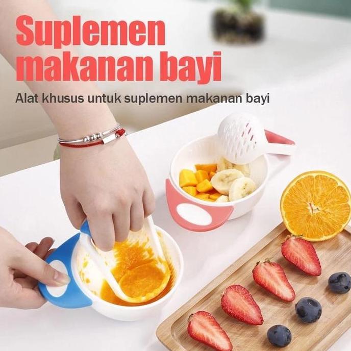 Part III 9in1 Paket Alat MPASI Lengkap Baby Food Maker MPASI Grinding Bowl Mangkok Sendok Silikon Em