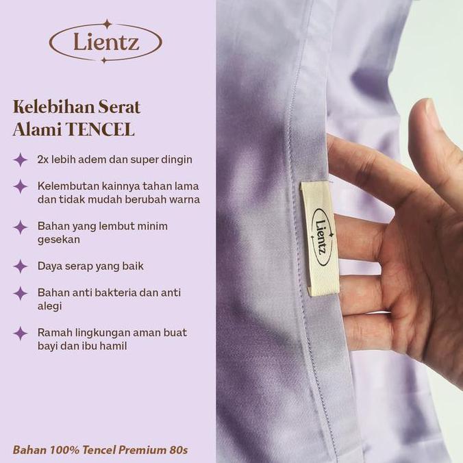 Sarung Bantal Sutra Organik Tencel King Size 60x90 - KING KOIL - Tencel Pillow Case TS