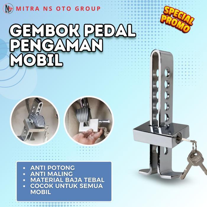 Kunci Gembok Pedal Mobil Manual Mobil Matic Universal, Pengaman Mobil Kunci Pedal Original Dan Terpe
