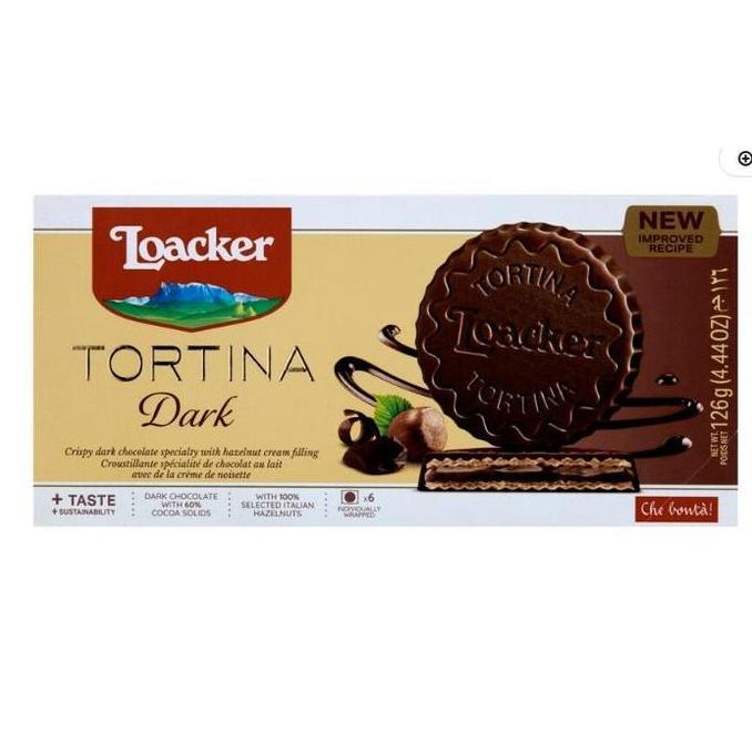 Loacker Gran Pasticceria Tortina Biscuit Dark Chocolate | 126G