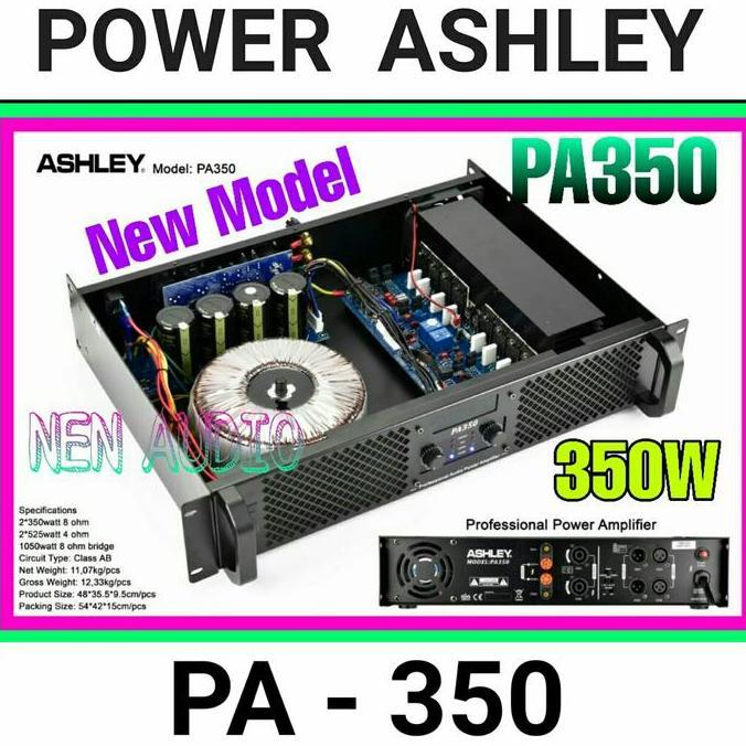 TERMURAH - Power Ampli Ashley PA350 Original 2x 350W Ashley 2 chanel