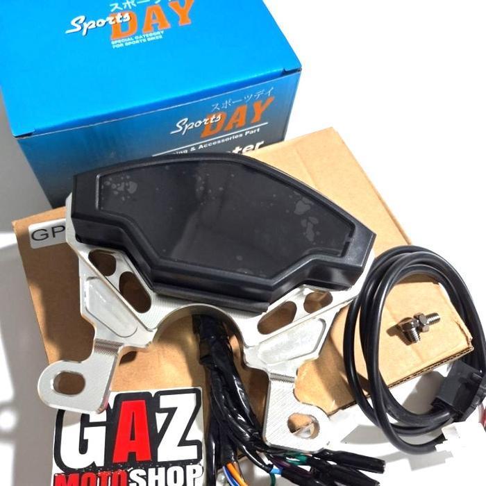 Spidometer Gpx Digital Import Merk Day Set Pangkon Cnc Import Dudukan Speedometer Spido Universal Cb
