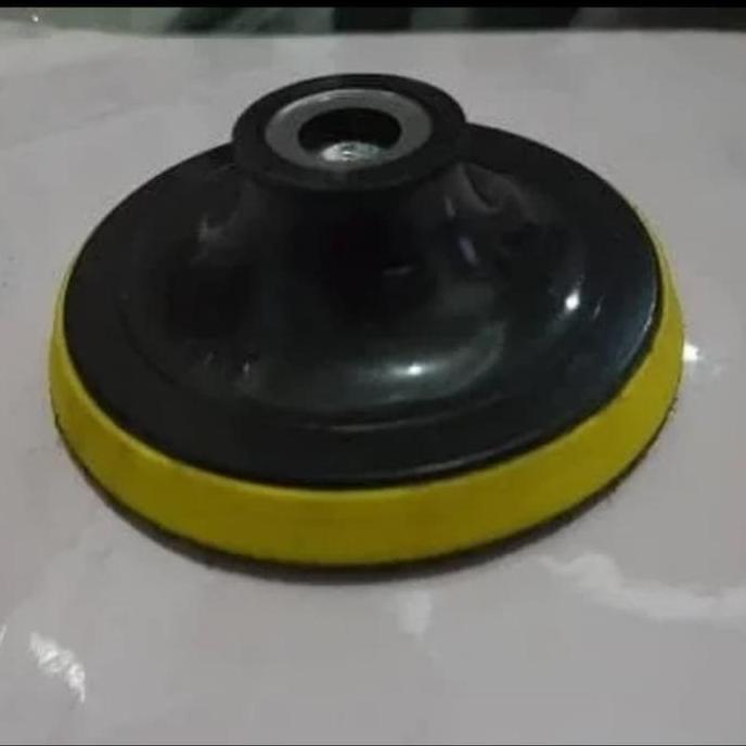 Tatakan amplas 4" backing pad velcro 4 inch tatakan gerinda 4in