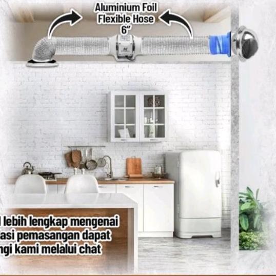 Pipa Fleksibel Exhaust 6 Inch Flexible Ducting murah