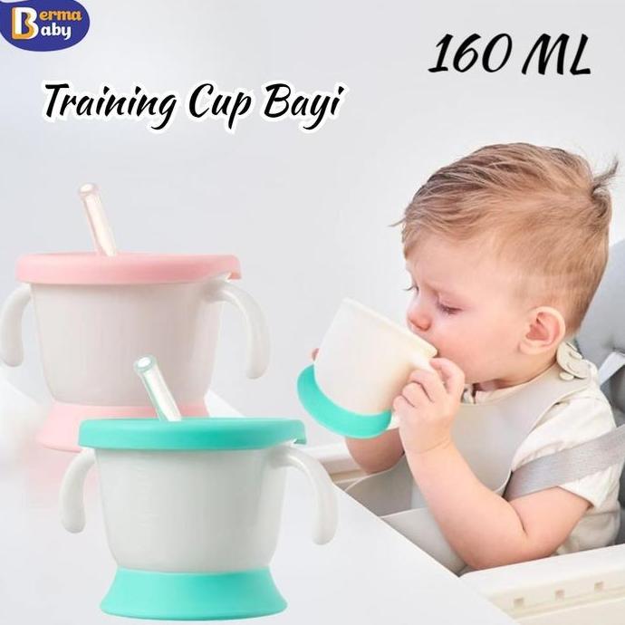 Training Cup Bayi/Training Cup Bayi /Straw Training Mug Bayi Gelas Susu Anak Sedotan Anti Tumpah Ant