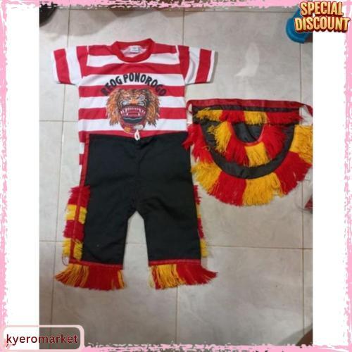 Baju Reog Anak / Stelan Reog / Kostum Reog / Jaranan / Celengan / Bujang Ganong Siap Kirim