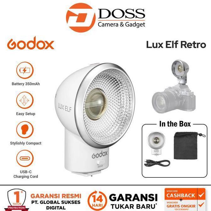 Godox Lux Elf Retro Camera Flash Godox Flash Kamera