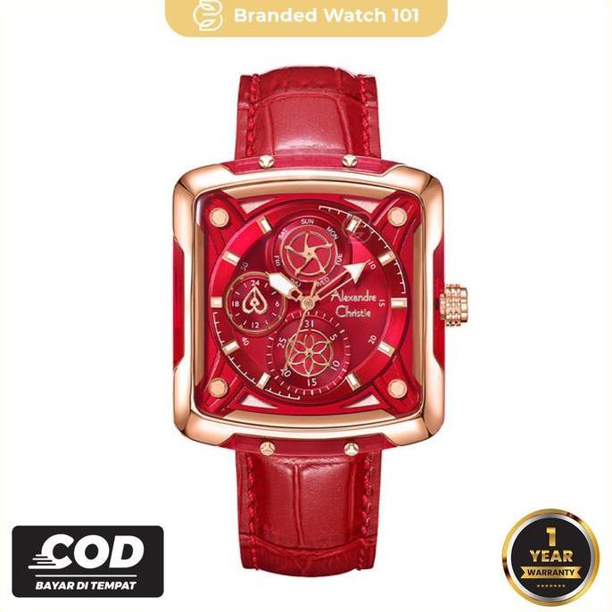 Jam Tangan Wanita Alexandre Christie AC 3030 / AC3030 / 3030 Garansi Resmi 1 Tahun Leather