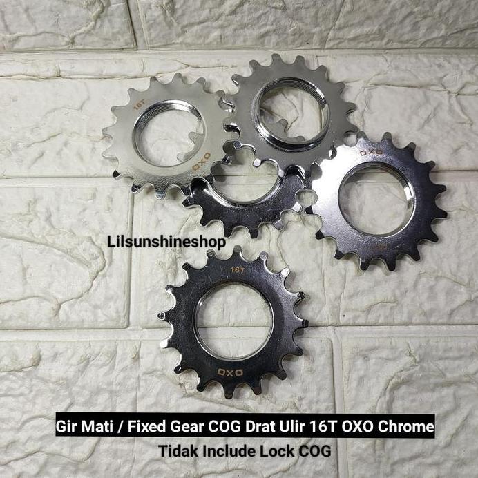 Gir Gear Cog Doltrap Torpedo Drat Ulir Sepeda FIXIE 12T 14T 16T 18T 20T 22T 24T Dan Pengunci Lock Fi