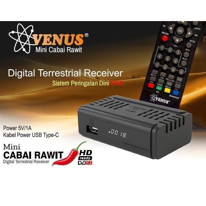 Set Top Box Mini TV DIGITAL DVB T2 /DVBT2 Venus Cabai Rawit Mini - STB