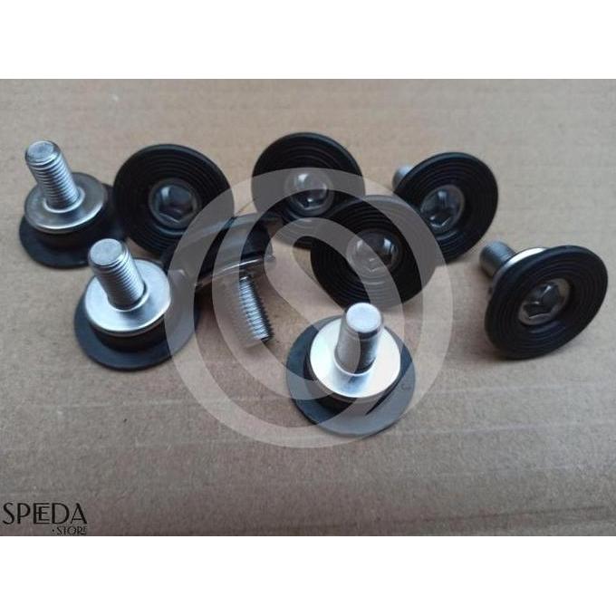 Shimano Original Crank Bolt Taper Spindle Baut Crank BB Kotak murah