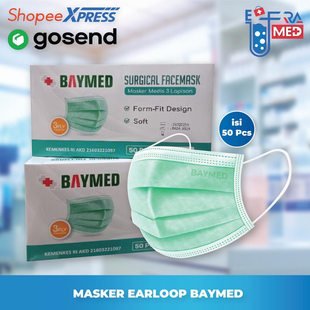Masker Medis Baymed Masker Earloop Baymed Box Isi 50 Pcs