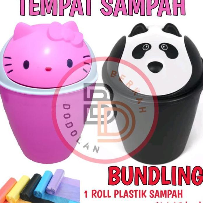 Tempat Sampah - Tempat Sampah Karakter - Tempat Sampah Hello Kitty - Tempat Sampah Panda - Tong Samp