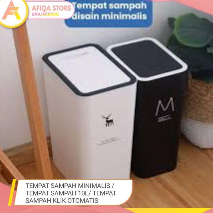 Tempat Sampah Minimalis / Tempat Sampah 10L/ Tempat Sampah Klik Otomatis