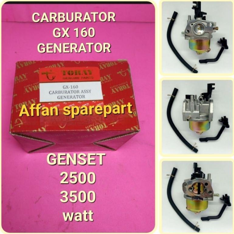 karburator Assy generator gx 160 / karburator genset 2500 watt - 3500 watt