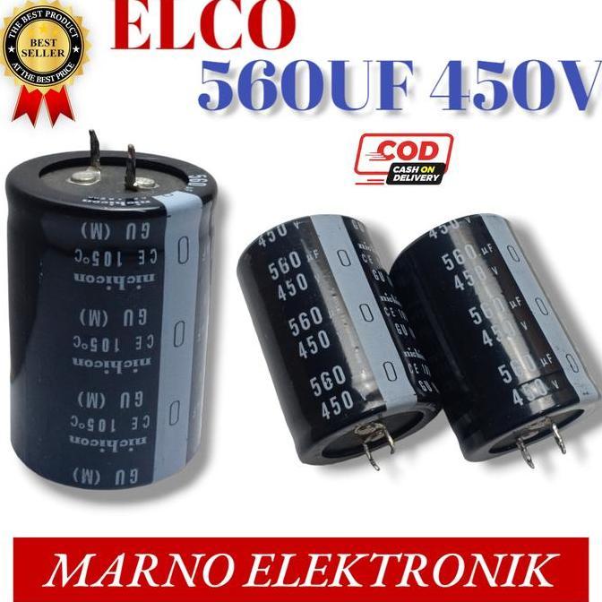 CAPASITOR KAPASITOR ELCO 450V 560UF 450V560UF ASLI ORIGINAL ORI A2162