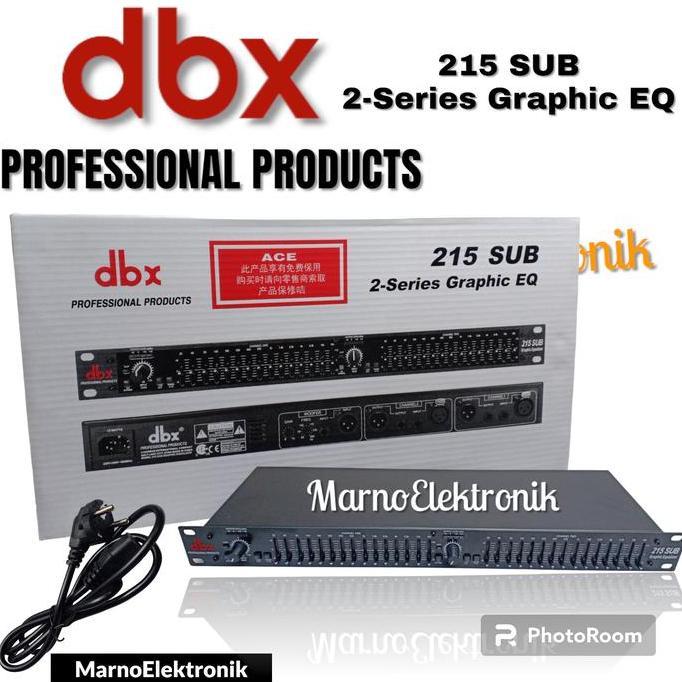 EQUALIZER DBX 215 + SUBWOOFER DBX215 SUB DBX-215 PLUS SUBWOOFER ORI A2162