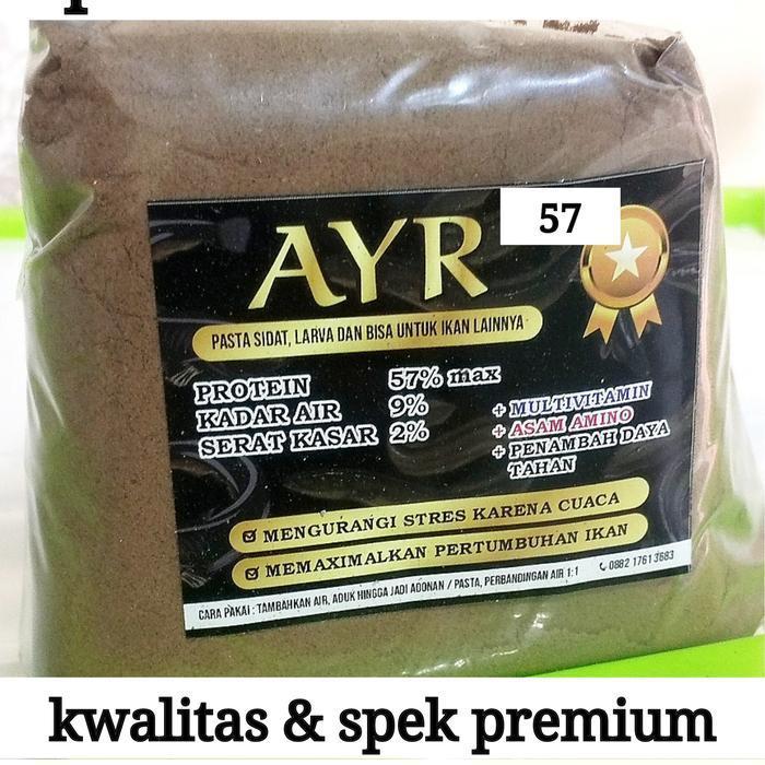 1 kg pakan sidat prot 57,pengganti casut,bisa untuk larva lele,koi,gabusdll