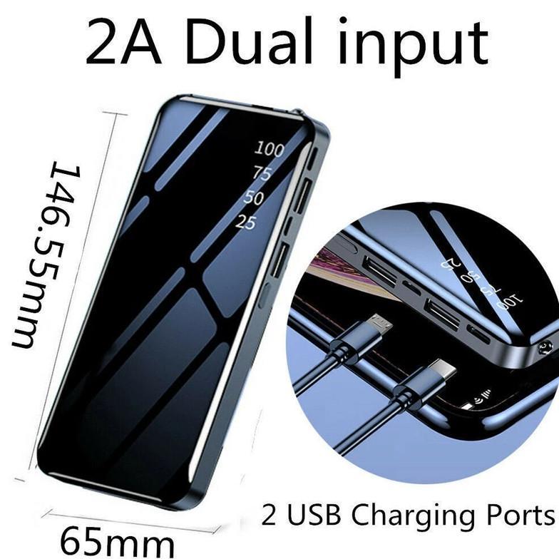HOT SALE Powerbank 50000 mah Digital Display Fast Charging Kapasitas Besar LED Light Robot Powerbank