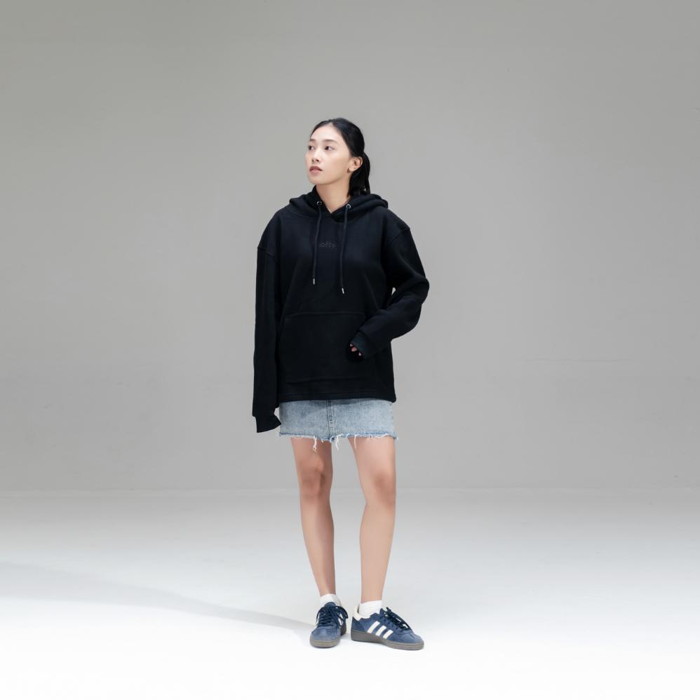 PROMO XOFTY Valtari Black Hoodie - Hoodie Unisex untuk Daily Wear, Hangout & Aktivitas Harian | Xoft