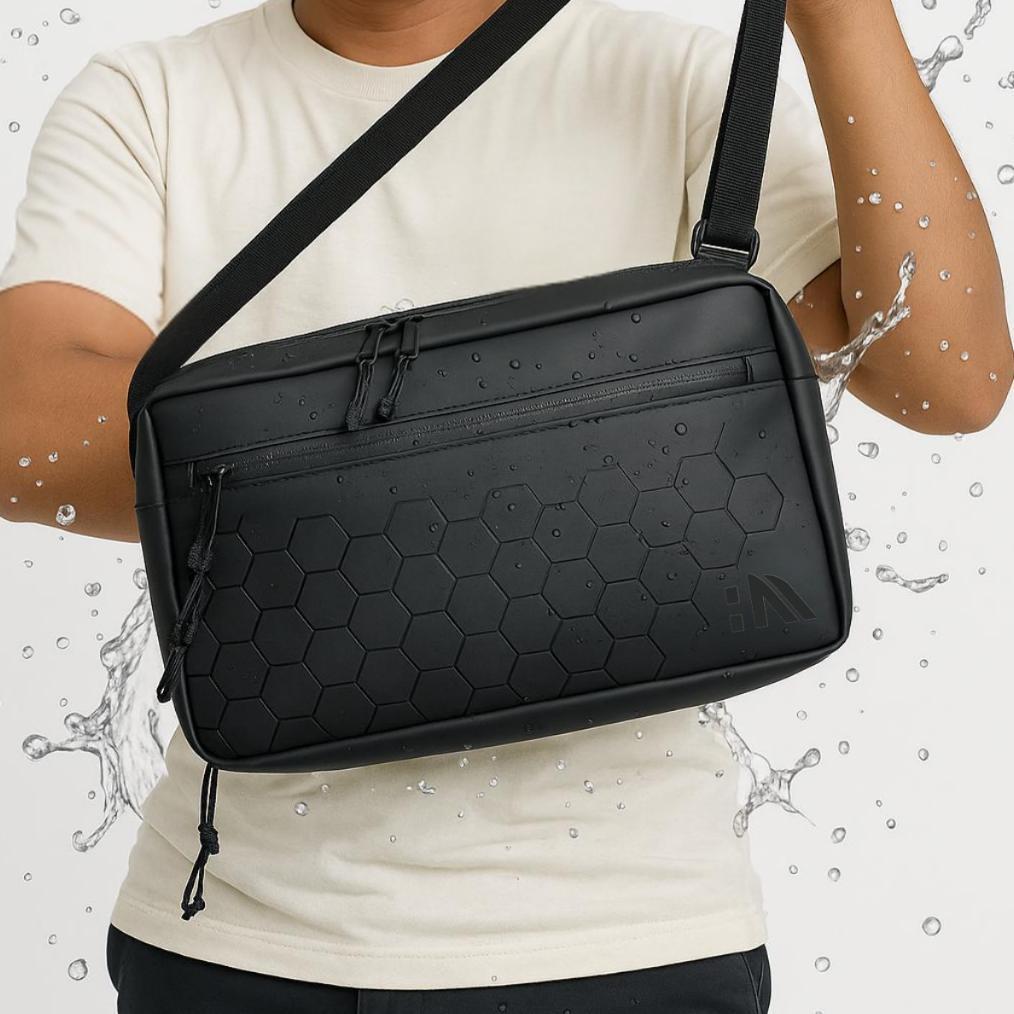 NEW HIGHMORE HEXA | HANDBAG PRIA TAS SELEMPANG 3IN1 ANTI AIR | CLUTCH BAG | TAS SLING BAG WATERPROOF