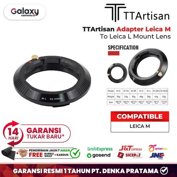 TTArtisan Leica M Lens to L Mount Adapter Garansi