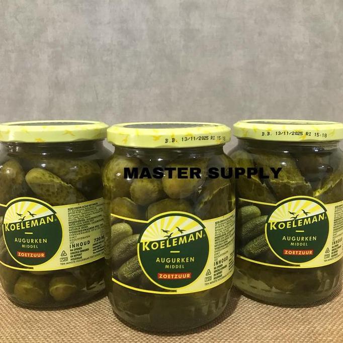 Ready KOELEMAN PICKLED GHERKINS 720 ML / ACAR KETIMUN / ACAR TIMUN