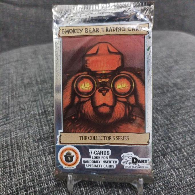 Dart flipcarts smokey bear trading card sealed pack