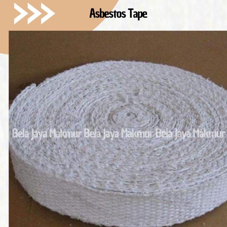 Asbestos Tape/Asbes Pita 2Inchi (2" X 1Roll)/ Blanket Asbestos/ Isolasi Kain Pembungkus