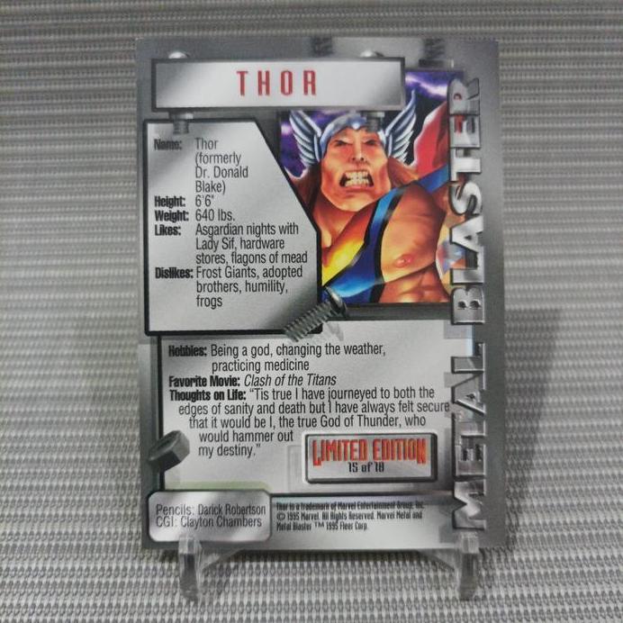 Marvel metal blaster 1995 metal blaster thor