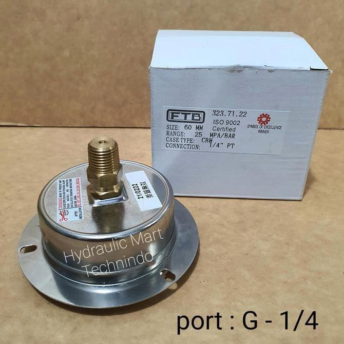 Masih Ada. Pressure Gauge Hydraulic Cbm-250 Bar Model Payung Merk Ftb