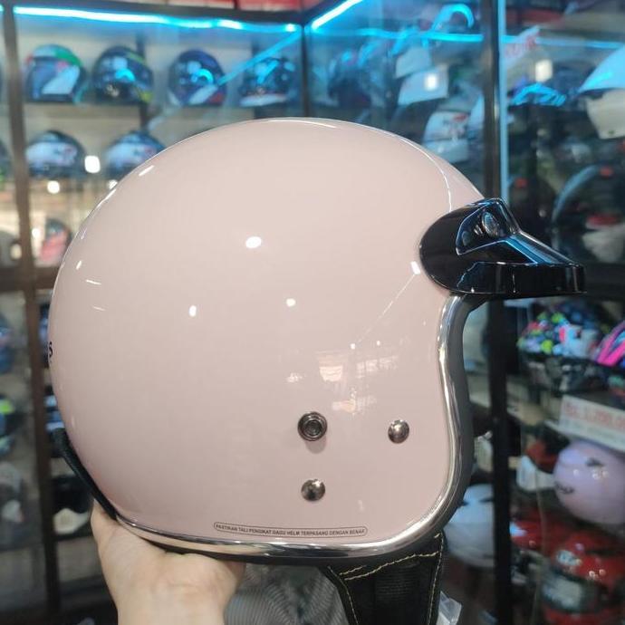 CARGLOSS CFM 2 SOLID PALE PINK HELMET MOTOCYCLE