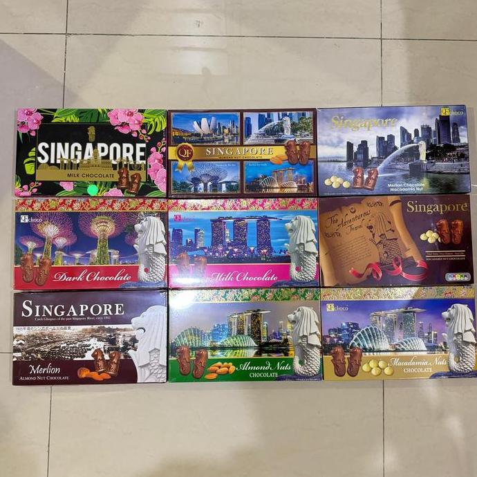 COKLAT QF CHOCO SINGAPORE BOX 125GRAM HALAL IMPORT COKELAT ALMOND
