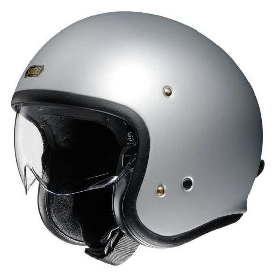 SHOEI J.O MATT LIGHT SILVER | HELM HALF FACE | HELM SHOEI CLASSIC JO