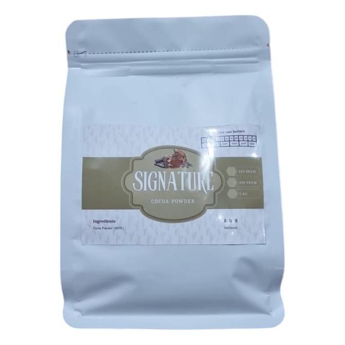 Coklat Cokelat Bubuk Signature Dark Cocoa Powder Low Fat 250Gram Chocolate Susu
