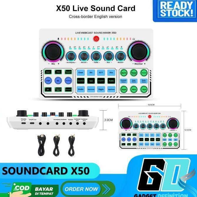 Miuzik- V8 Soundcard Audio Untuk Pc Mac Broadcast Karaoke Smule Wesing