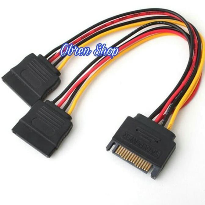 gomeya44 - kabel power sata male to 2 sata female